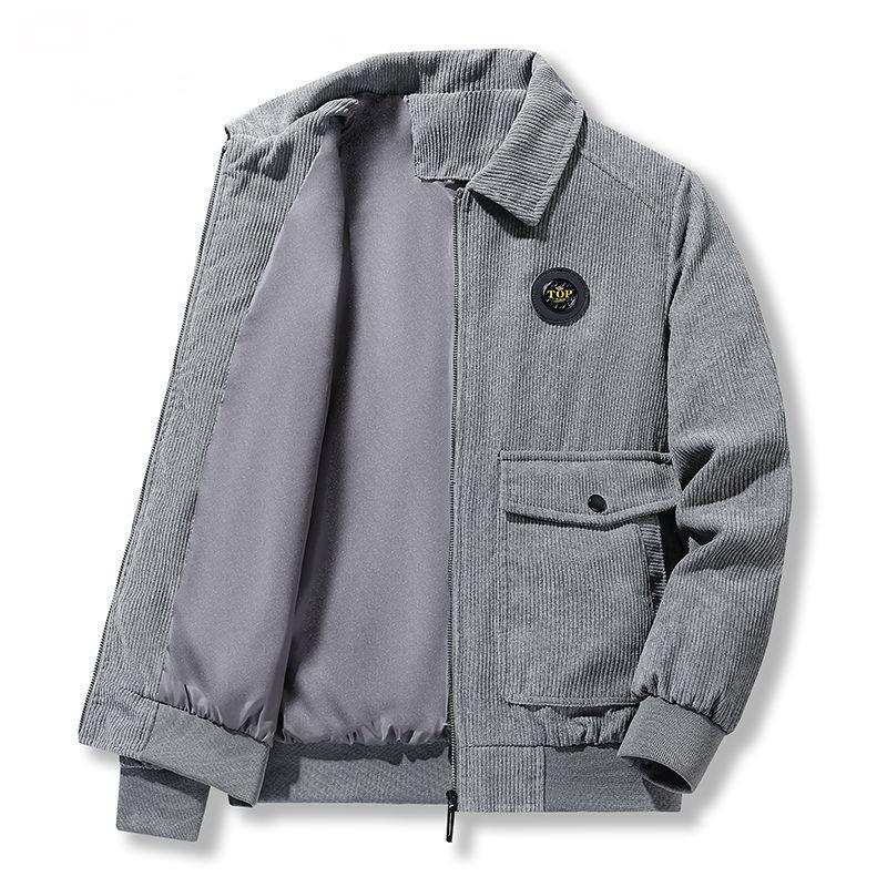 Coat Men's Autumn and Winter New Coat Clothes Men's Tooling Lapel Casual Jacket Men's Clothing