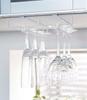 Yamazaki Double Wine Glass Hanger for Under W22 X D26 X Tower No Drilling or Screwing Kitchen Hanging 2464 (Yamazaki Industries) Cabinets, White,
