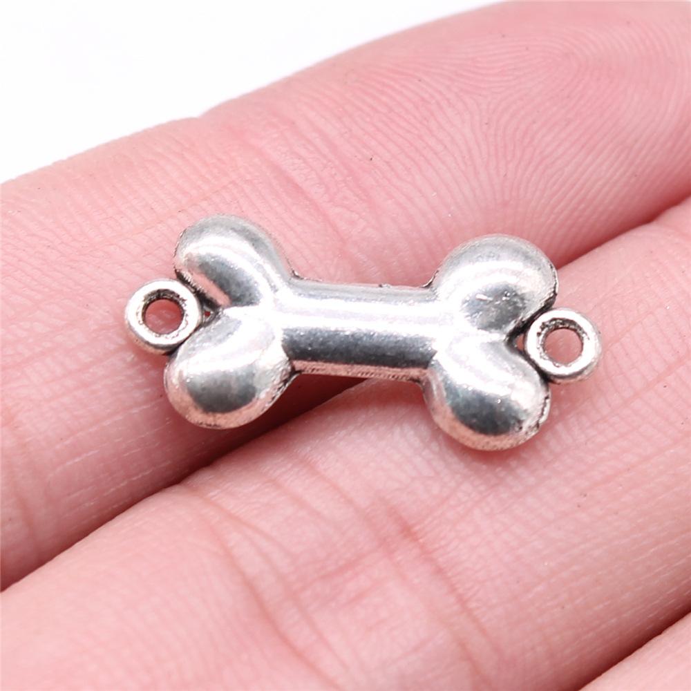 10pcs Connector Charms Tibetan Bronze Silver Color Pendants Vintage Jewelry Making DIY Handmade Craft