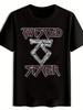 Men's Vintage Rock Band Graphic T-Shirt - Twisted Sister & Skull Print Short Sle