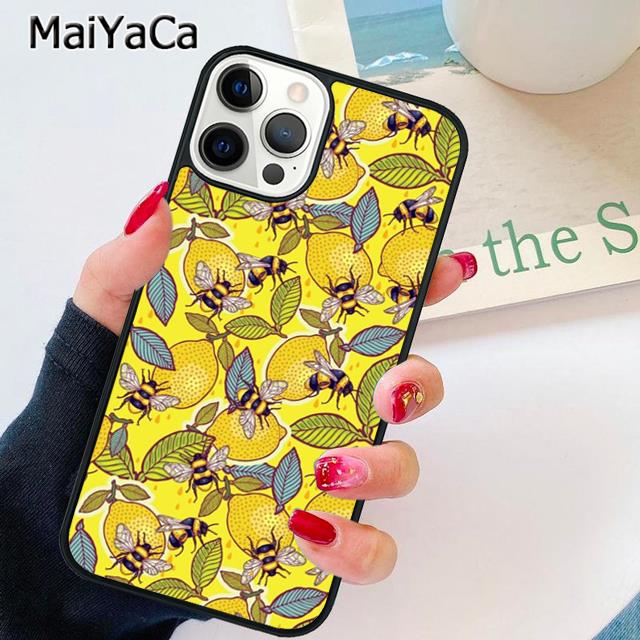 Bees Phone Case Cover For iPhone 17 Air 13 14 16 16e 15 pro max plus 11 12 shell  coque