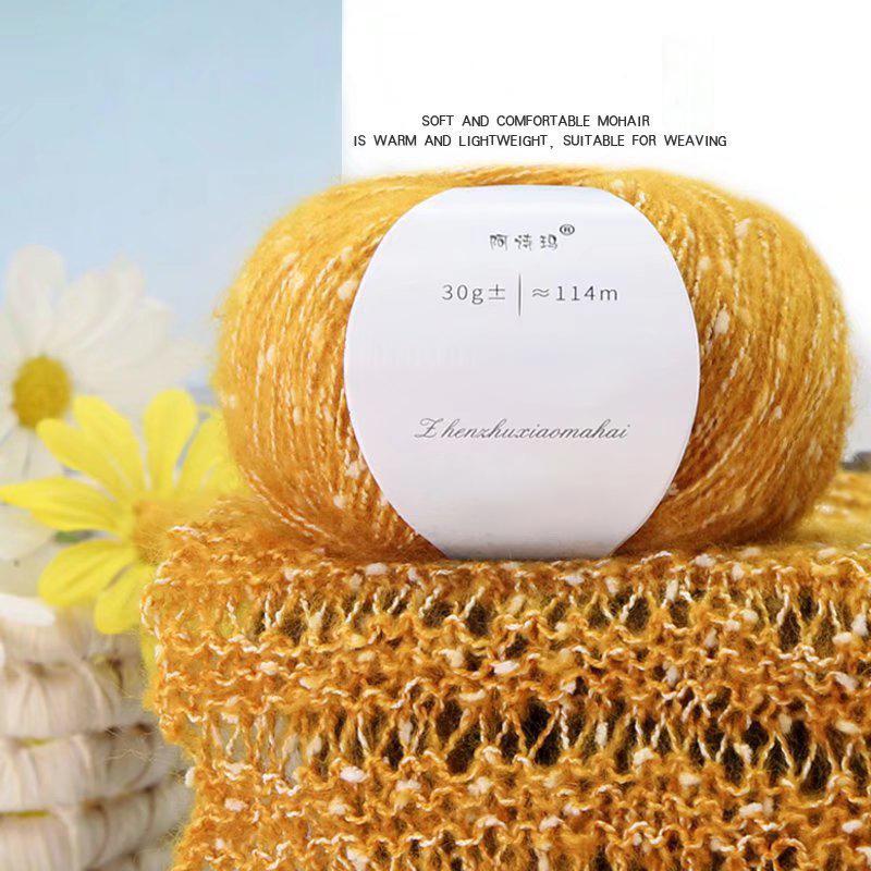 30g/ball Cashmere Wool Handmade Mohair Yarn Scarf Thick Thread Crafts South African Pony Mohair DIY Pearl Sweaters