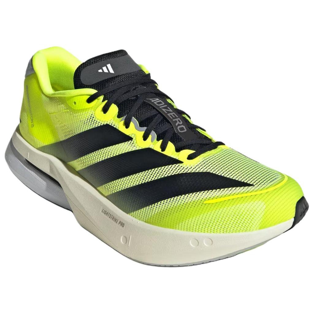 adidas Adizero Boston 13 Lucid Lemon Black Men Sneakers Yellow Core-Black Halo-Silver JS4933