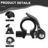Schwarze Fahrrad-Sattelstützklemmen Schnellspanner 28,6 mm für Fahrradzubehör