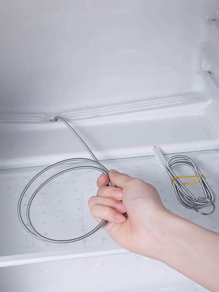 5Pcs Refrigerator Drain Hole Cleaner Tool Set for Clogged Defrost Drain Pipe Ice Maker Water Line Unclogging Brush Kit