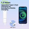 USB Rechargeable Handheld Mini Fan 3 Gears Pocket Silent Fan Folding Flashlight Fan  Summer Outdoor