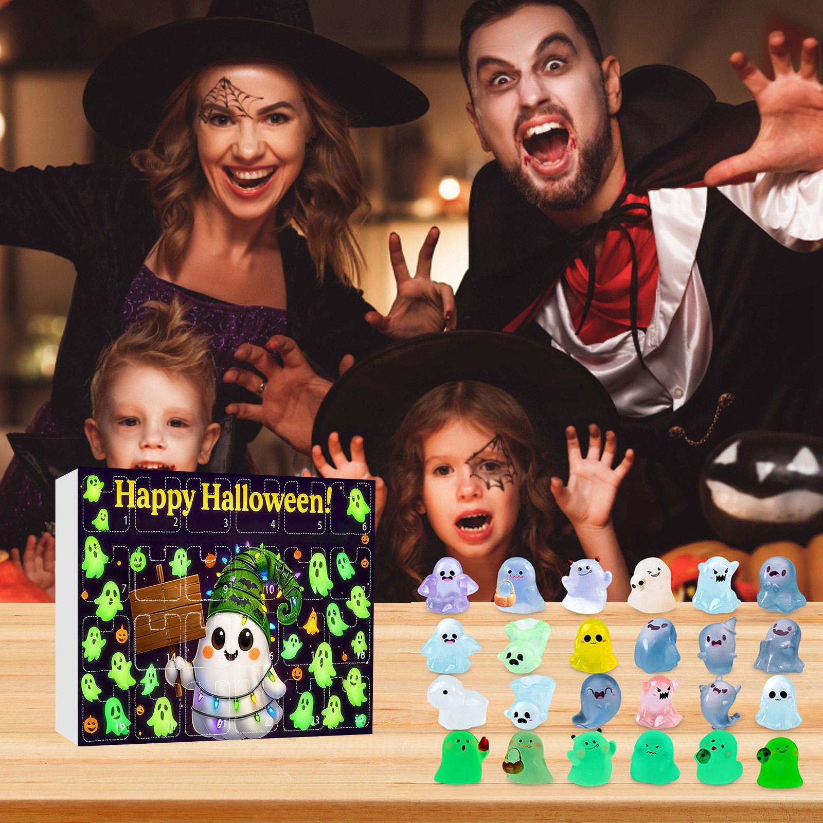 

Адвент 24-дневный календарь обратного отсчетаКалендарь серии смоляных украшений Хэллоуина с 24-дневным обратным отсчетом One Size