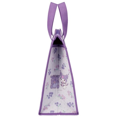 Skater Lunch Bag, Non-Woven Fabric, Cooler Bag, Kuromi Flower Wreath, Sanrio FBC1-A