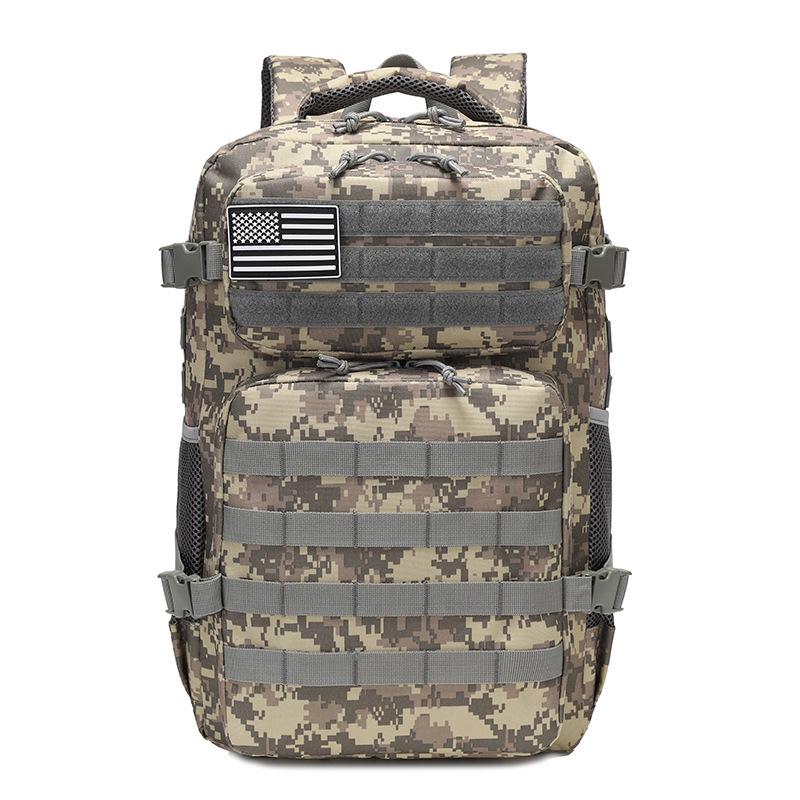 Camouflage 35L Tactical Outdoor Backpack for Mountaineering, Cycling, Hiking, and Camping.