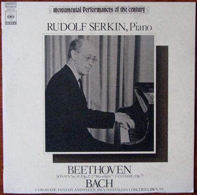 LP Record RUDOLF SERKIN - Beethoven: Piano Sonata No. 14 Op.  15AC63 CBS SONY 1976 Japan Obi Classical Used