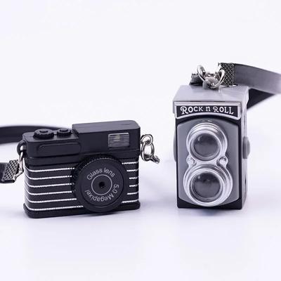 Retro Mini Camera Car Key Pendant Ornaments Car Decorative Accessories Inter Adorns Cute Car Decoration Adorns Decors