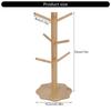 Sturdy Bamboos Cup Holder Drying Rack For Kitchen Bathroom Countertop Organize Cups Utensils Keys Jewelry