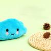 Plush Cloud Dog Toy Squeaky Cute Cloud Dog Chew Toy Soft Puppy Teething Toy for Dogs Solo Entertainment Interactive Play
