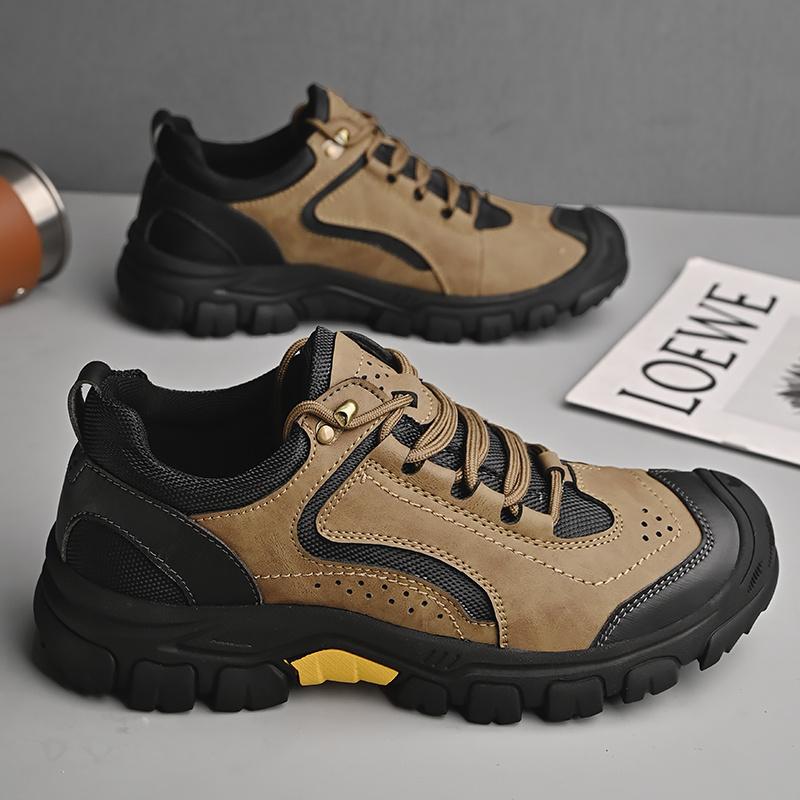 Summer Breathable Hiking Shoes Men Brown Vintage Climbing Trekking Sneakers Man Outdoor Anti-skid Men's Hiking Shoes zapatos