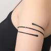 European and American exaggerated punk arm bracelet, hollow multi-layer glossy arm ring, snake-shaped metal bracelet open bracelet