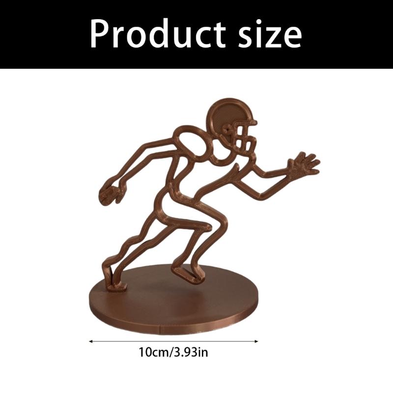 Footballer Figurines Sports Collectable Figurines Rugbys Player Sculptures Table Top Decorations Football Figures Gifts