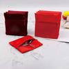 Large Capacity Mini Canvas Wallet Pure Color Jewelry Packing Bag Short Zipper Coin Purse  Shopping