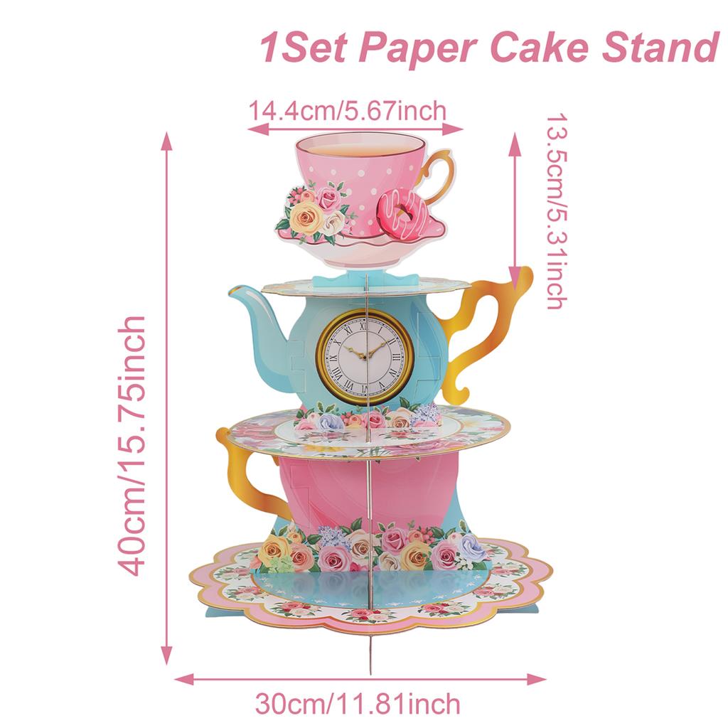 Cake Display Stand Farm Animals Mermaid Birthday Party Decor Kids Dessert Holder Cake Tray Unicorn Baby Shower Cupcake Support
