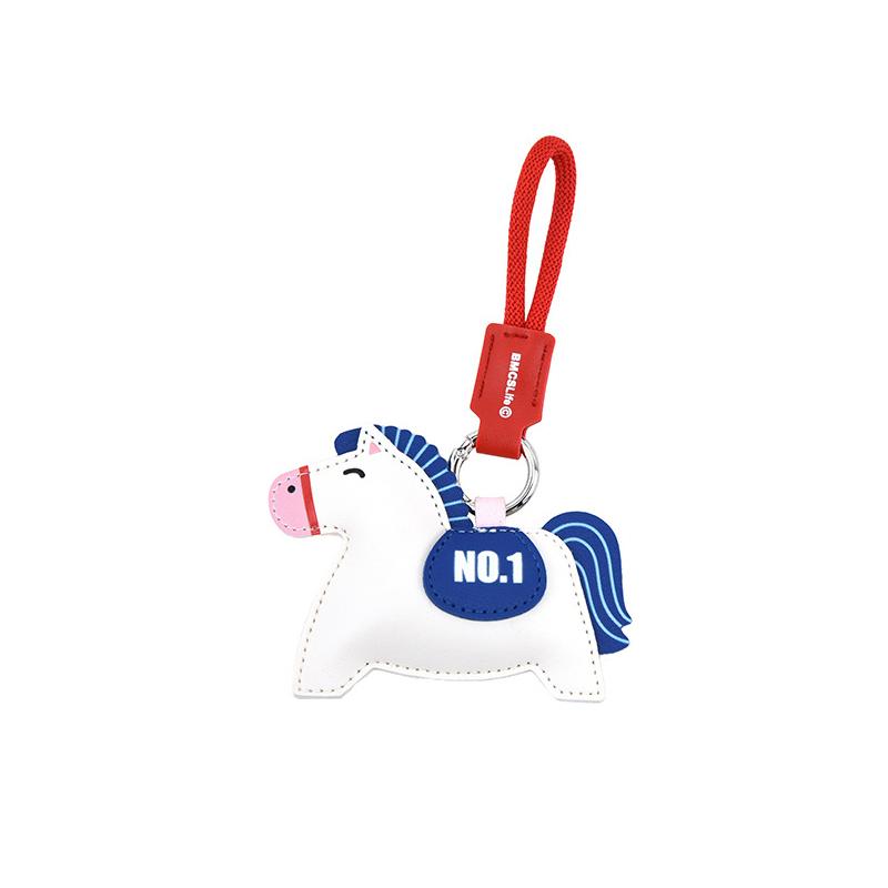 Horse Leather Keychain- Horse Bag Charm For Handbags, Car Keys, Purse, Backpack-Meaning: Will Soon Have Money