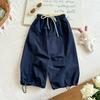 Frühlings-Mädchen Freizeithosen Kinder Lockere Hosen Baby-Mädchen Einfarbige Haremshosen Baumwolle Kleinkind Hosen Kinderkleidung