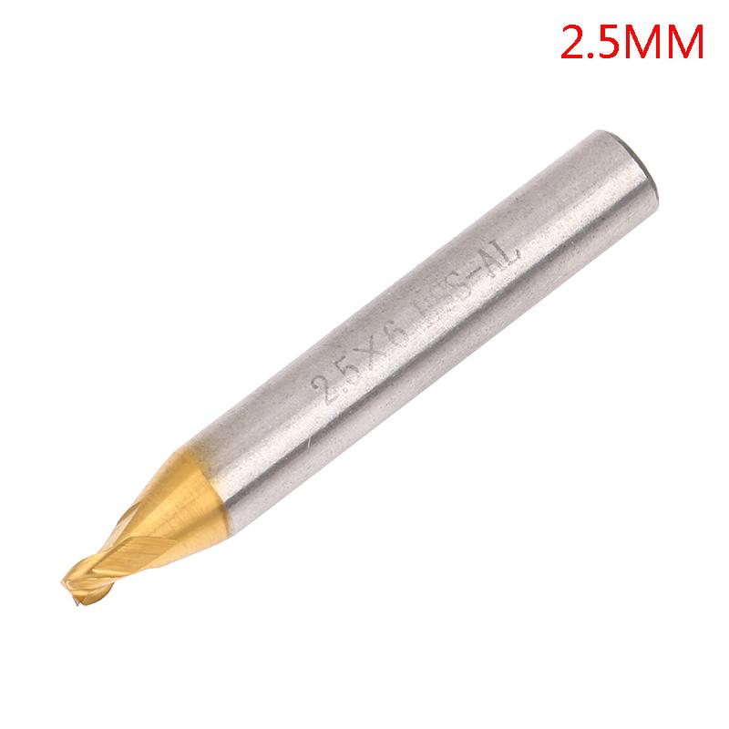 

1 шт., 6 мм, хвостовик из быстрорежущей стали с титановым покрытием, вертикальные фрезы для ключей, часть станка для ключей 2.5MM