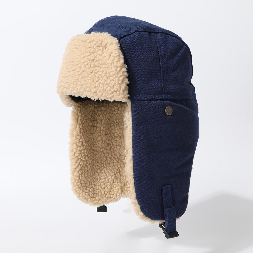 Winter Outdoor Cycling Cold-Proof And Windproof Ear Protection Cycling Skiing Thunder Front Hat Cold-Proof And Velvet Warm Hat