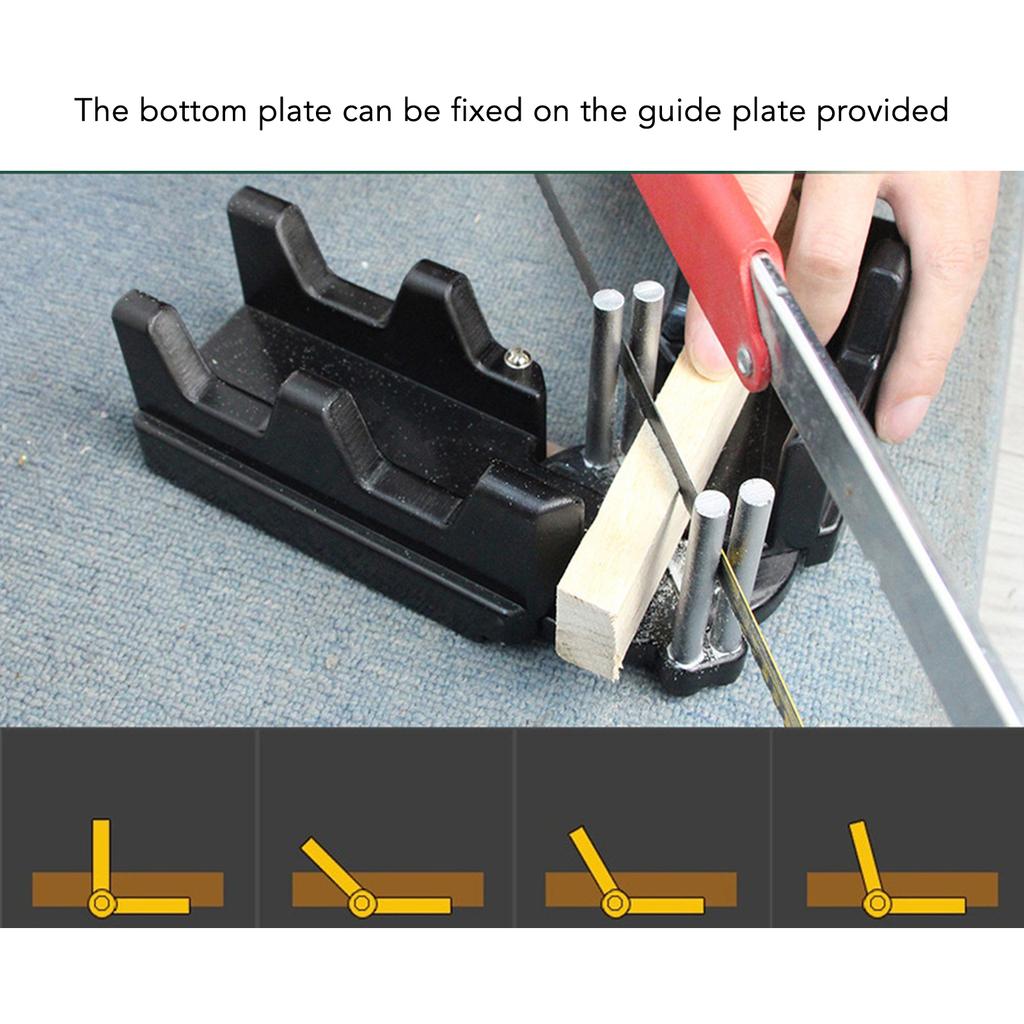 Corner Measuring Tool Miter Angles Cutting Tools 2 In 1 ABS Black High Accuracy Wear Resistance Measuring Template Instrument