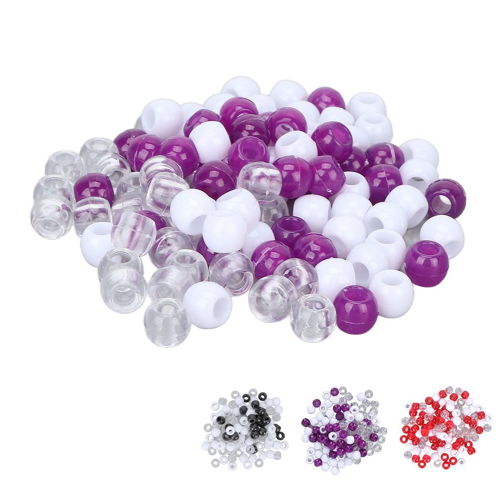 100pcs Hair Dreadlocks Beads Different Colors Hair Braiding Beads for Hair Beard Decoration Accessor