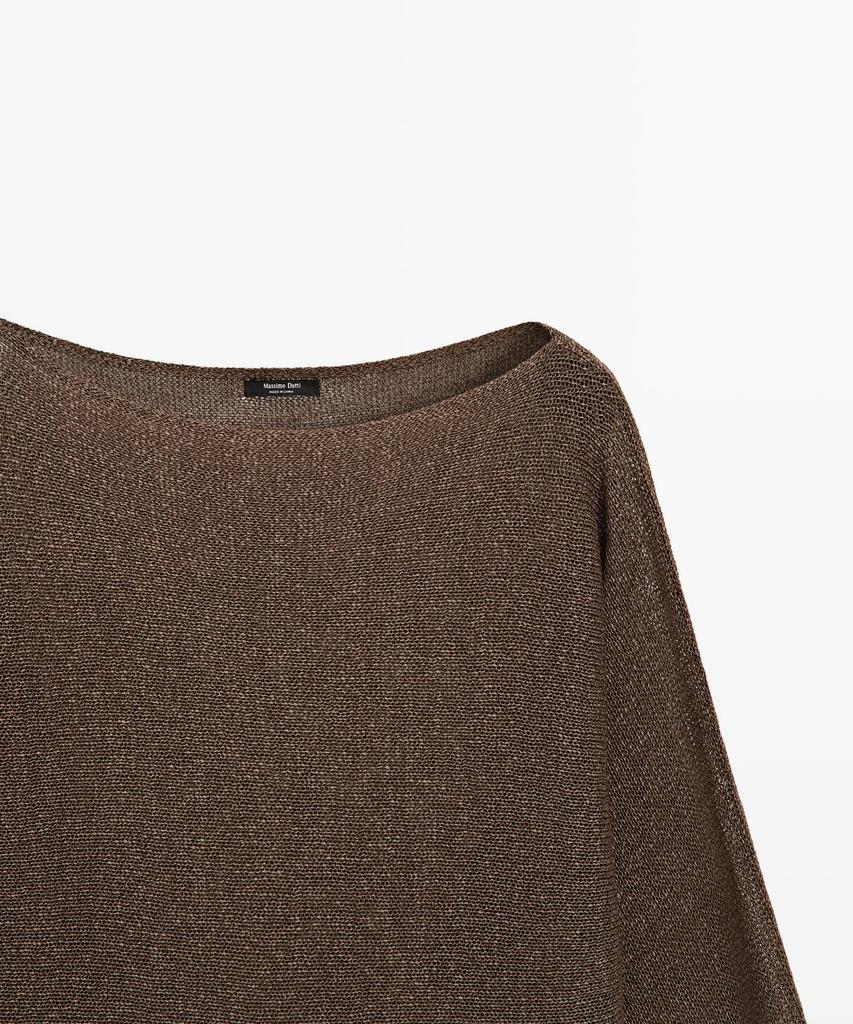 Masimodutti Cotton Blend Fluid Knit Sweater