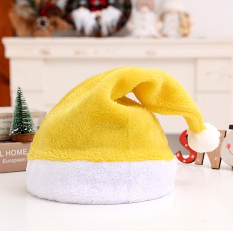 Party Hat MerryChristmas Plush Hat for Festival Family Gathering PartyFavor Props Hat Holiday Cap Decorative Santa Hat