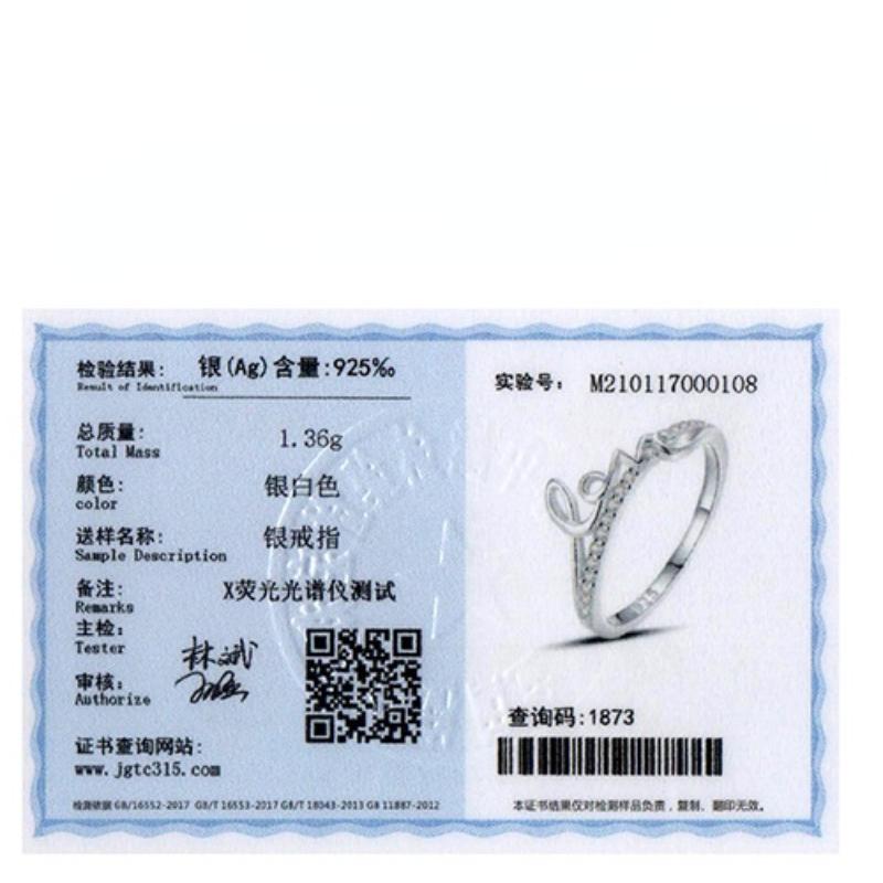 Tancise Classic 925 Sterling Silver Zircon Ring Ladies Jewelry Promesse de mariage Cadeau de fête