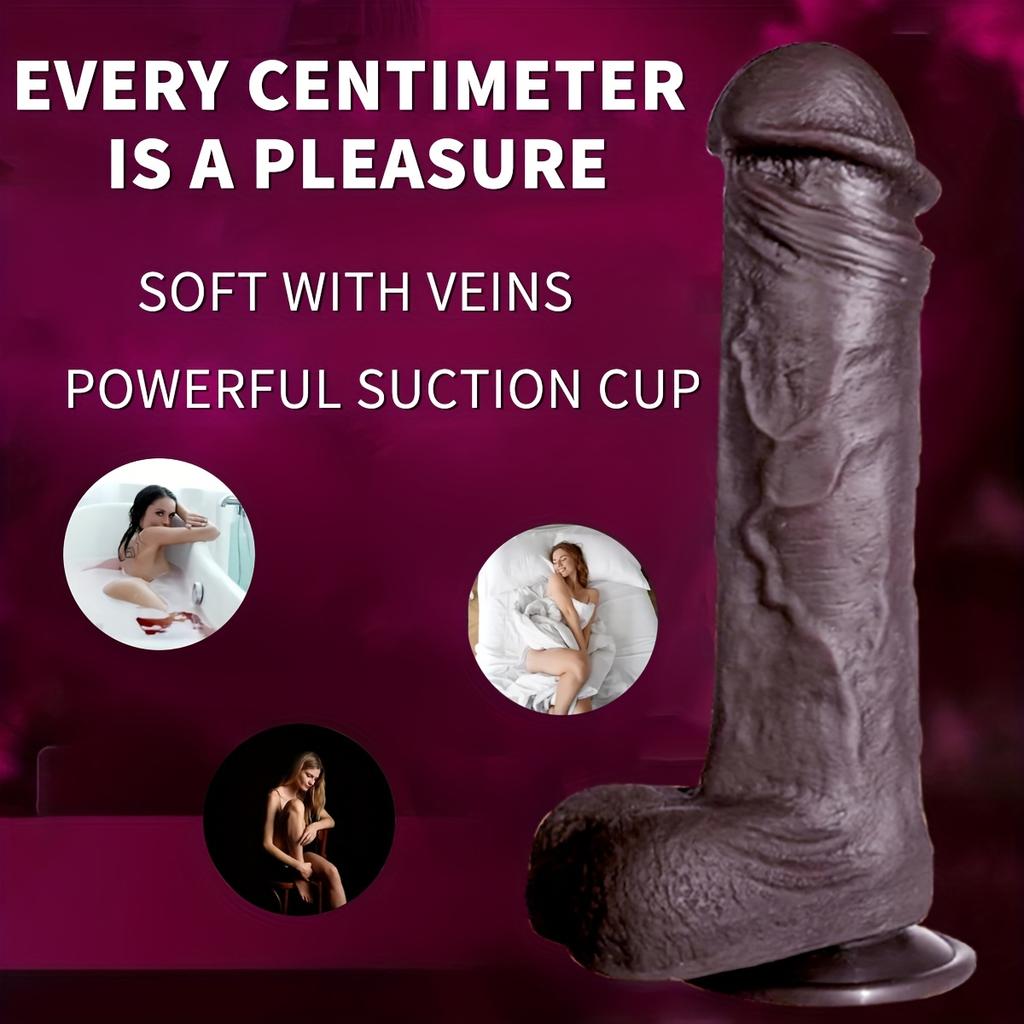 Realistic Liquid Silicone Massager – Multi-Mode USB Rechargeable Pleasure Toy for Men, Women & Couples, Ideal as Christmas or Valentine's Day Gift