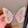 Gradient Silk Yarn Bow Butterfly Hairpin for Kids – Fairytale Style