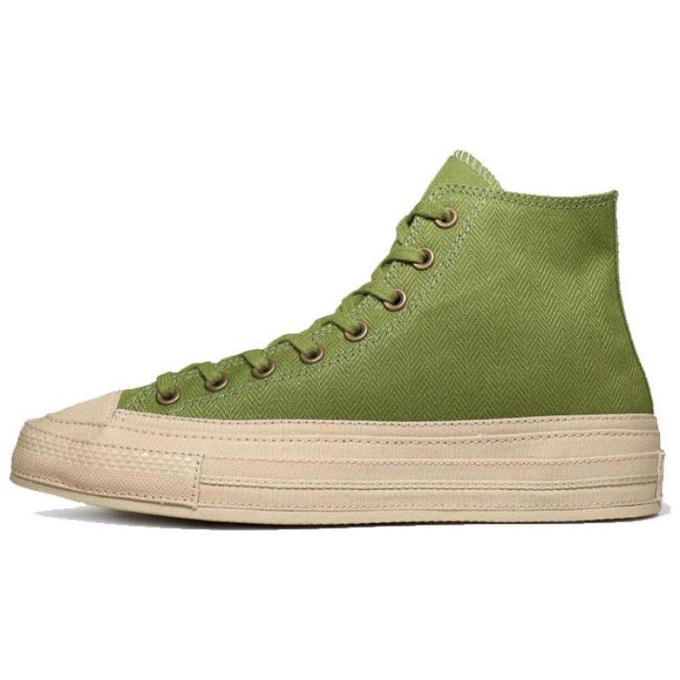 

New Converse Chuck Taylor All Star 70 Hi Herringbone Grassy Green A03661C 43