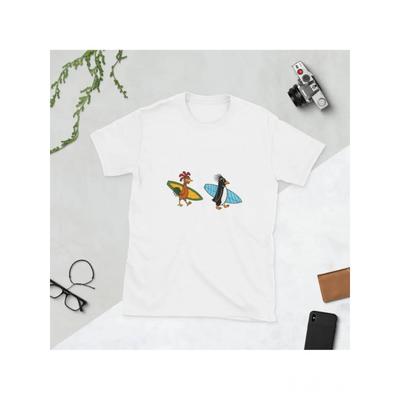Joe and Cody Surfing T-Shirt: Unisex Beach Tee