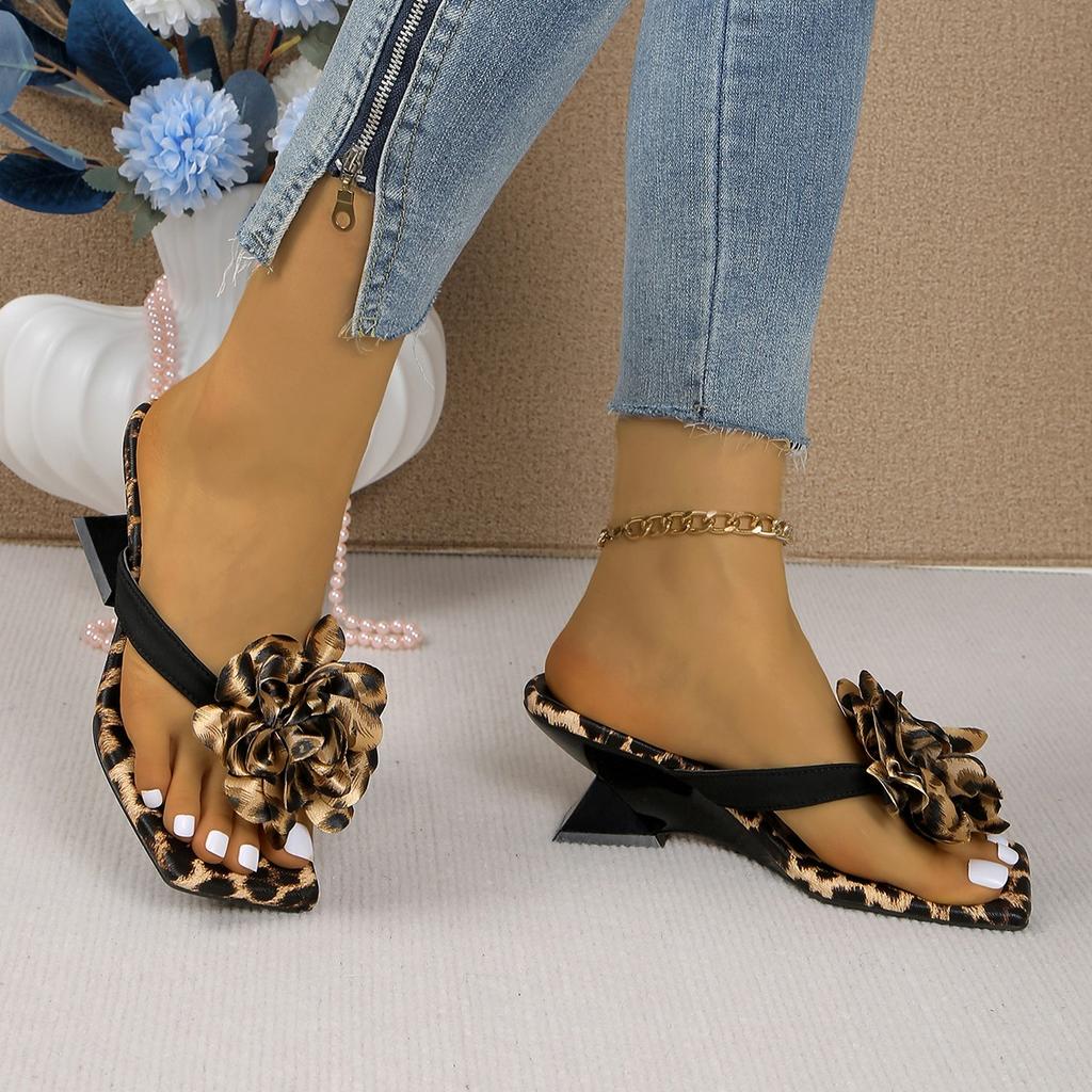 2025  6cm Heels Slides Women's Shoes Woman Slippers Flip Flops Wedge Platform Shoes Woman Beach Slippers Zapatos Mujer