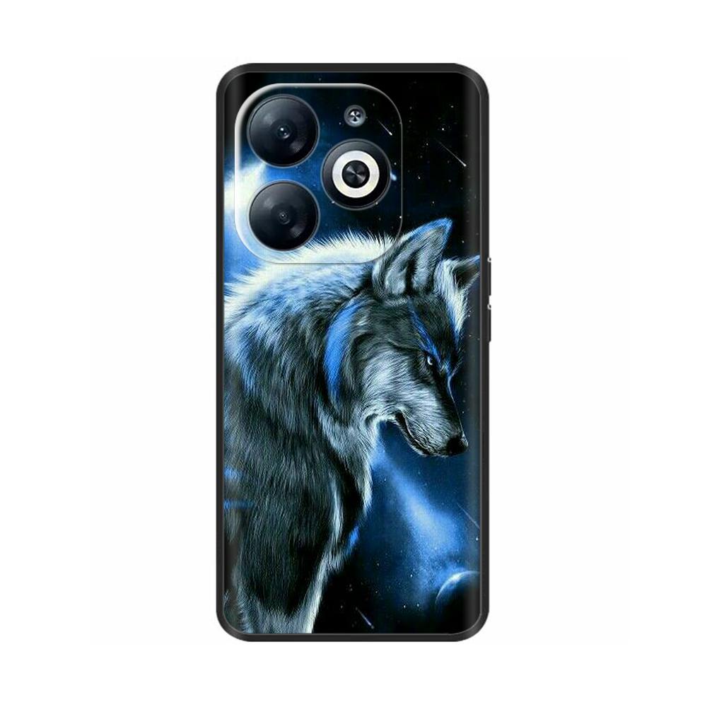 For Infinix Smart 8 Case Cover Funda Black Soft Silicone TPU Protective Phone Case For infinix Smart 8 Smart8 X6525 Bumper Coque
