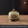 Brass Incense Burner,Metal Aromatherapy Holder,Unscented,Ideal For Yoga Meditation,Bedroom Ambiance,Home Decor