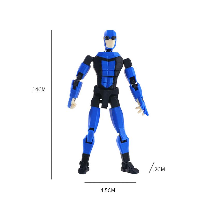 

3D Printed Articulated Movable Model Invincible Mark Stripe Design Collectible Figure Toy Desktop Decor Holiday Gift For Fans