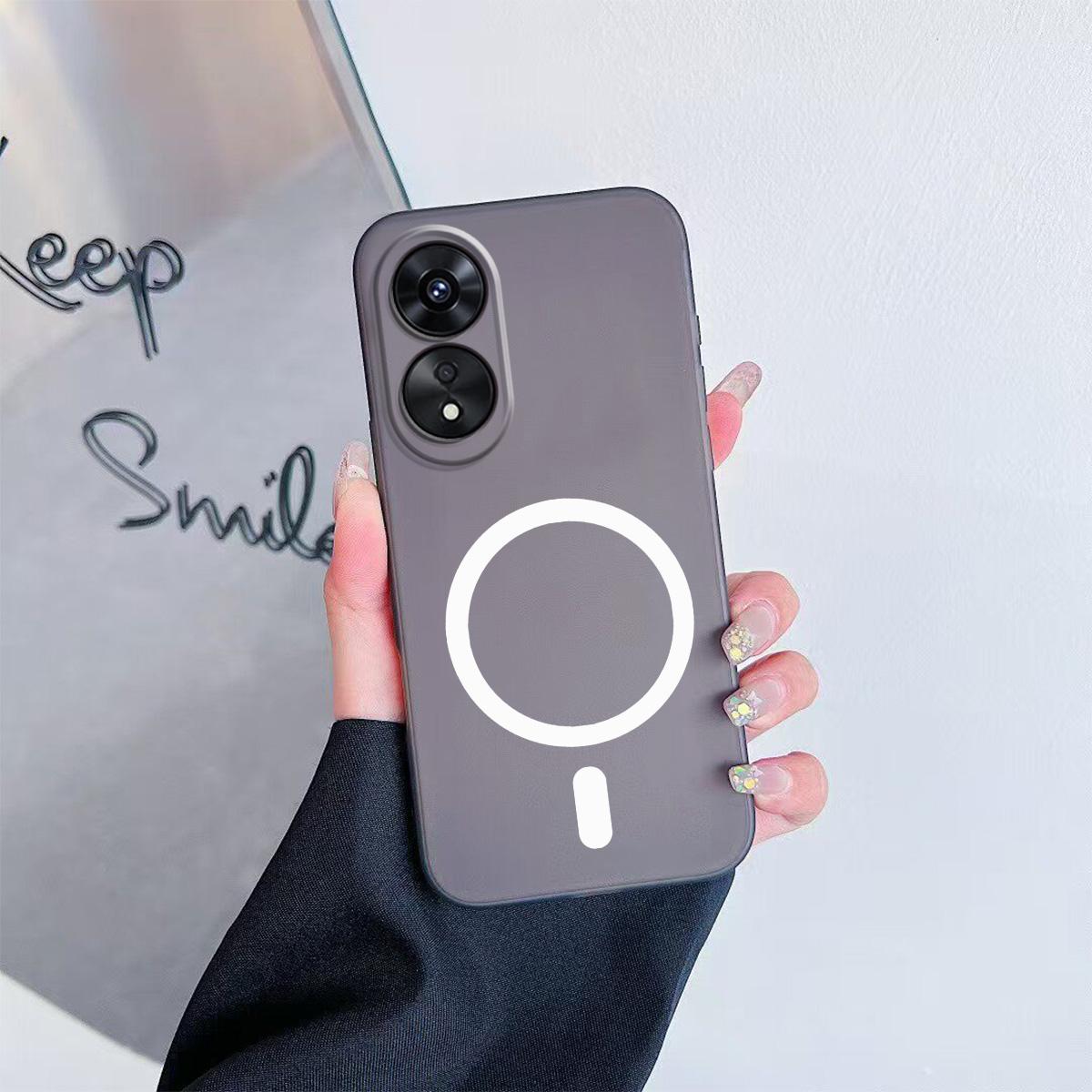 Case for OPPO A38 4G,A18 4G Premium Magnetic Matte Phone Casing Protection Cover OPPO A38 4G