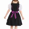 Girl's  Vintage Dress Solid Color Patchwork Cosplay Dresses