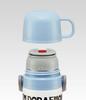 Skater Stainless Steel Water Bottle with Sanrio Kids' 2-Way Cup, 430ml, "I'm Doraemon" Design, Girls' SKDC4-A
