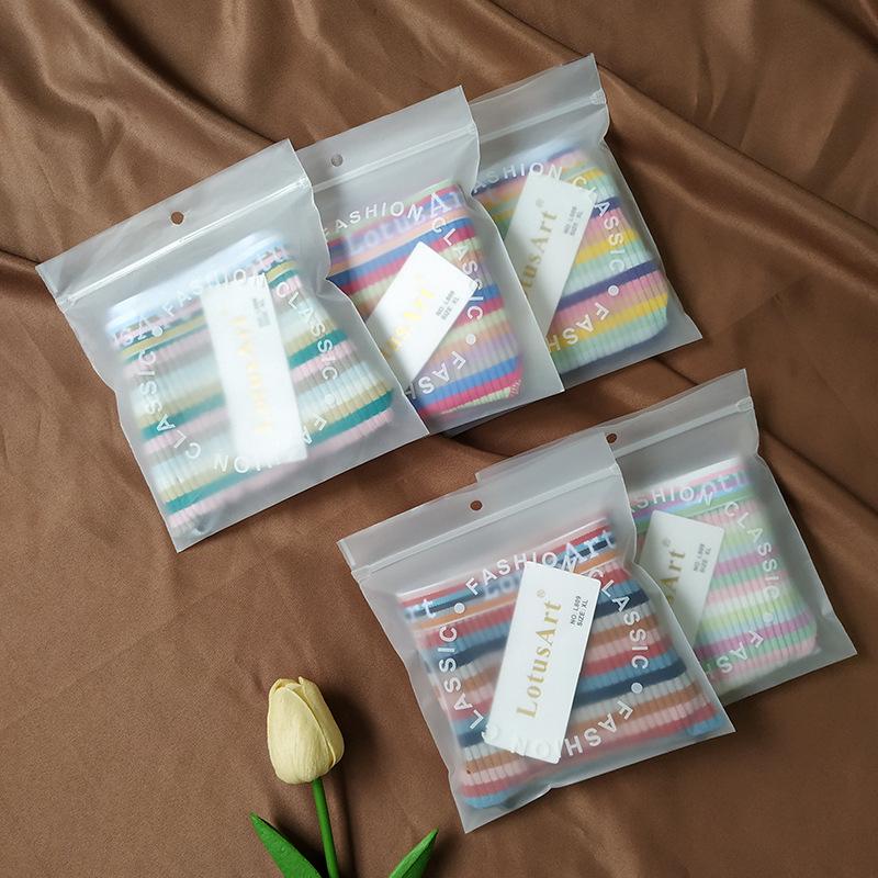 Girls' Rainbow Stripe Cotton Briefs - Low Waist, Breathable, High Elasticity, Summer Style