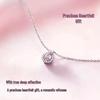 925 Sterling Silver Teardrop Necklace: Elegant, Niche Design Clavicle Chain Gift for Her