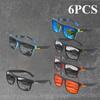6pcs Vibrant Glasses - Stylish Men'S & Women'S with Colorful Lenses for and Daily Use Accessories Vibrant Glases Durable Glasses