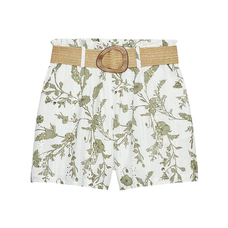 Zaprha 2025 New Arrival Sexy Vacation Style Comfort Printing Cut Out Embroider Casual Shorts Ladies 3703670