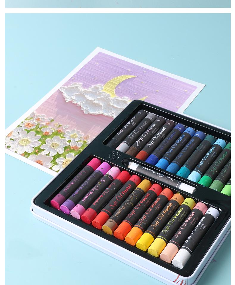 Giorgione 48 Macaron Morandi Ölpastellkreiden Blechset