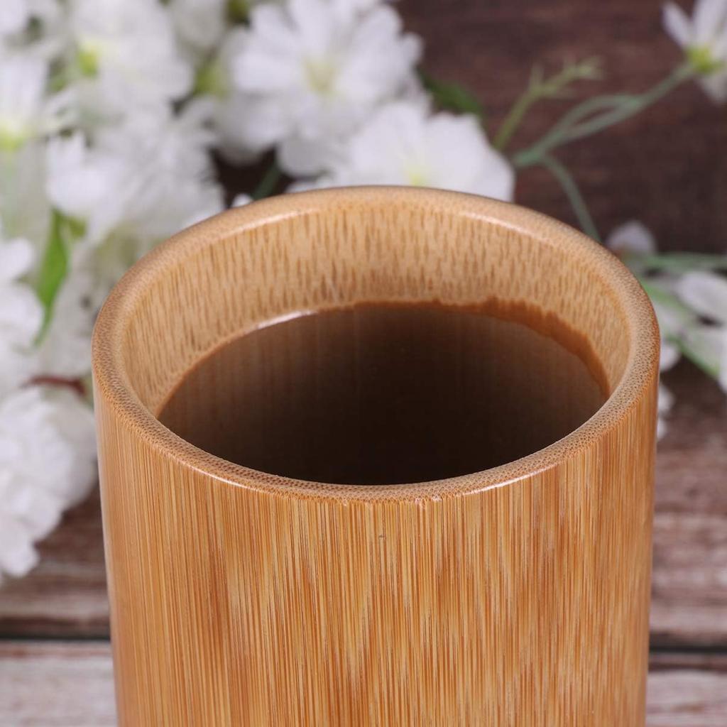 KItchen Utensil Holder: Bamboo Chopsticks Holder, Spoon Fork Storage Barrel, Cutlery Container Organizer Kitchen Tool (3.34x3.34x7.87 Inch)
