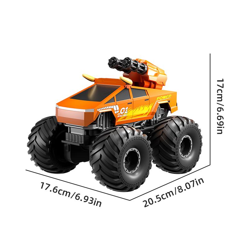 Q213 Amphibious RC Off-Road Truck 2.4G 4WD Waterproof Remote Control Car with Water Cannon Shooting Kids Toys