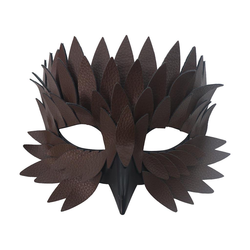 

Halloween Owl Face Mask With High Quality Plastic For Party Dress Up And Cosplay коричневий